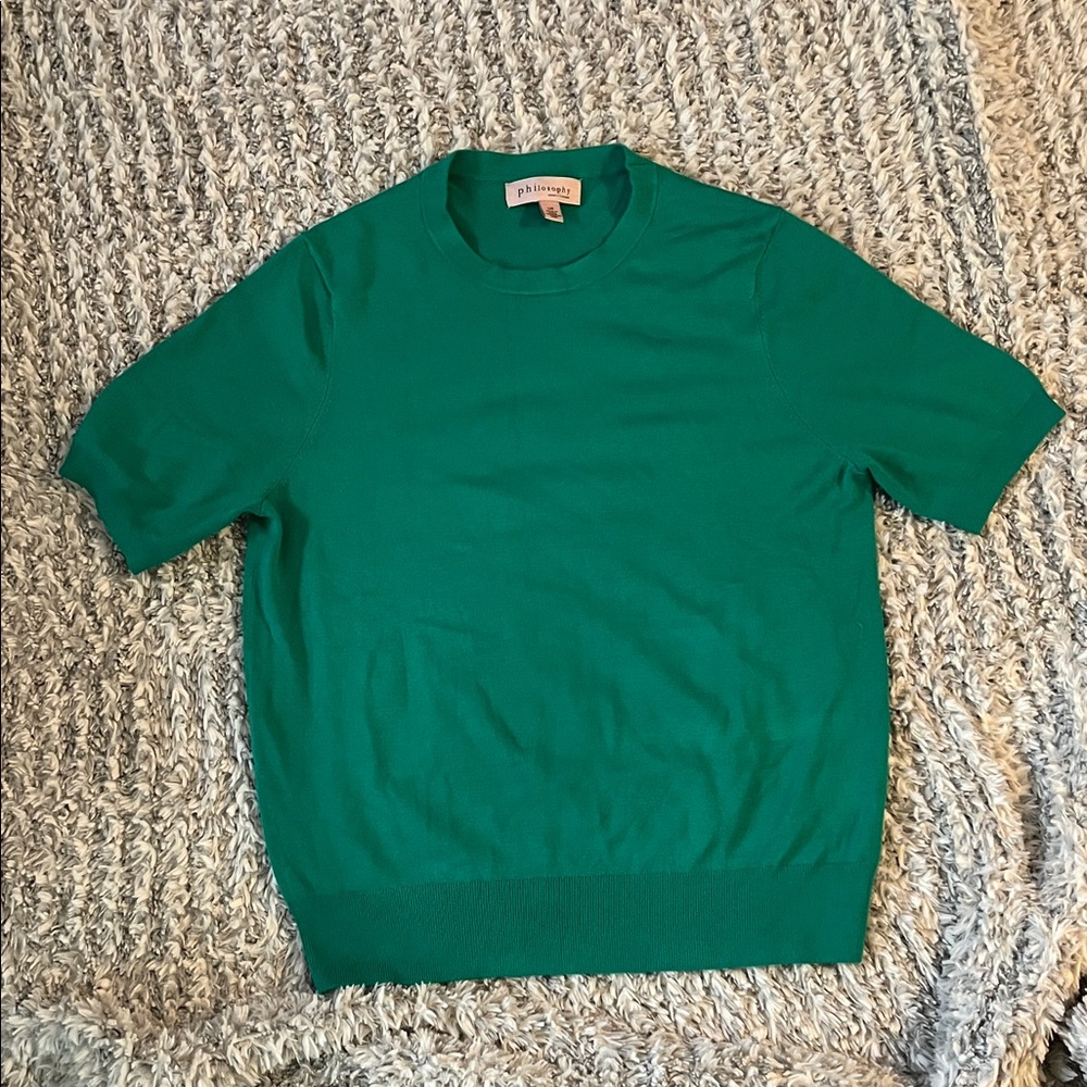 Philosophy Emerald Short Sleeve Sweater